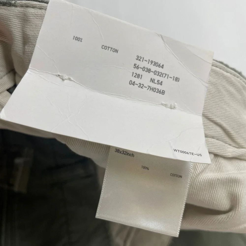 Uniqlo Vintage Regular Fit Chino Pants Men 38x32 Olive Green Preppy Normcore NWT